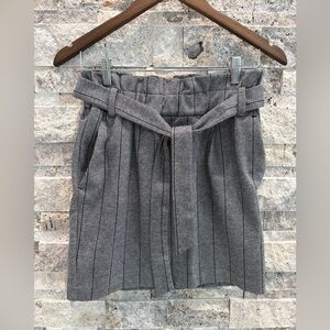 Dynamite Gray with Black Thin Stripes Women's Skirt Size 10